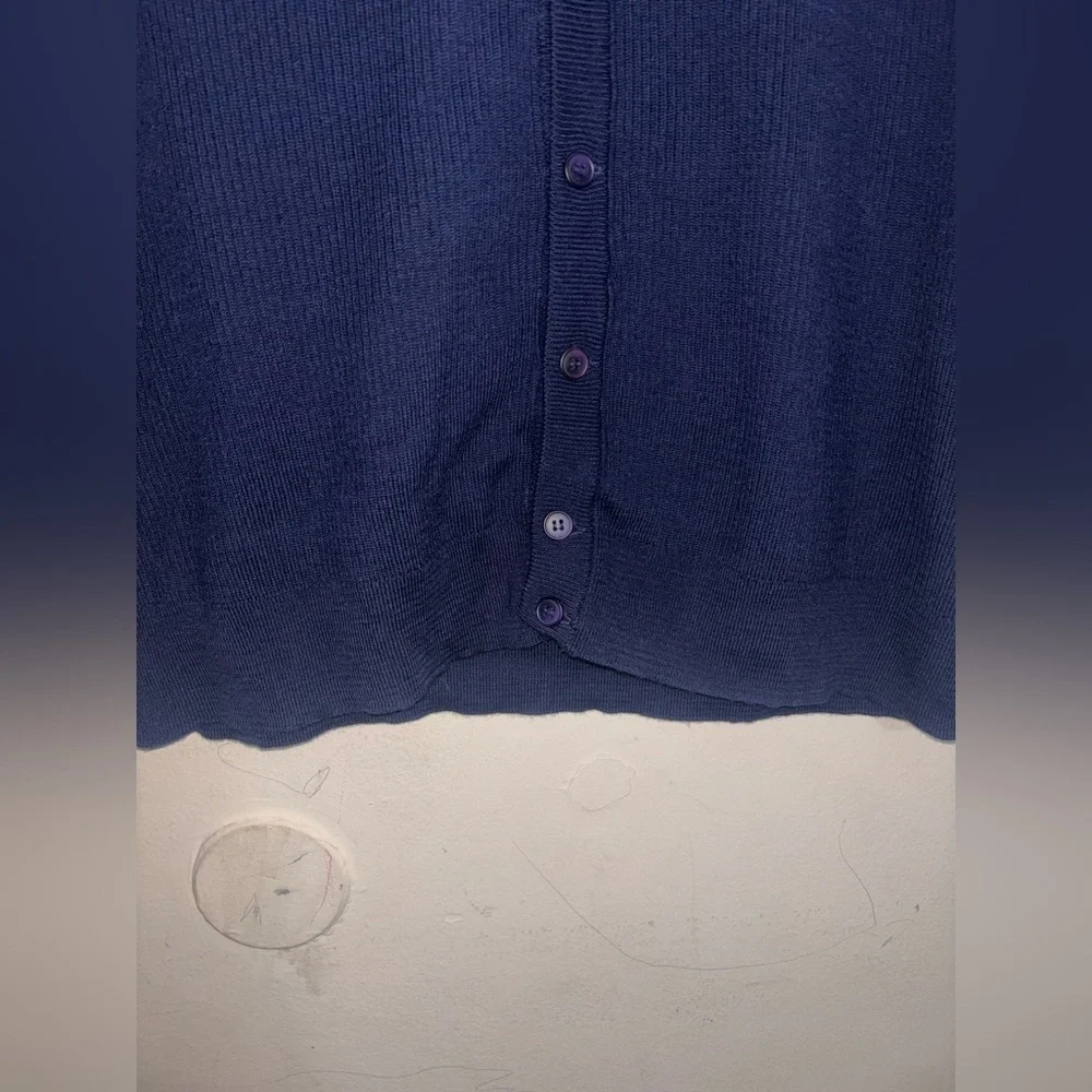Vintage Pendleton Vest Mens Size XL Navy Blue 100% Merino Wool